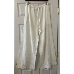 COS White Wide Leg Pants